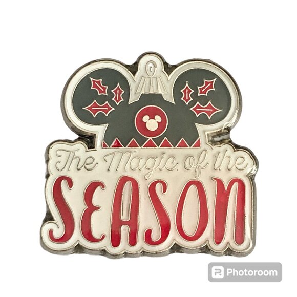 Disney Christmas Hidden Mickey Pin Mouse Holiday Magic of the Season 2018 Holly - Picture 1 of 7